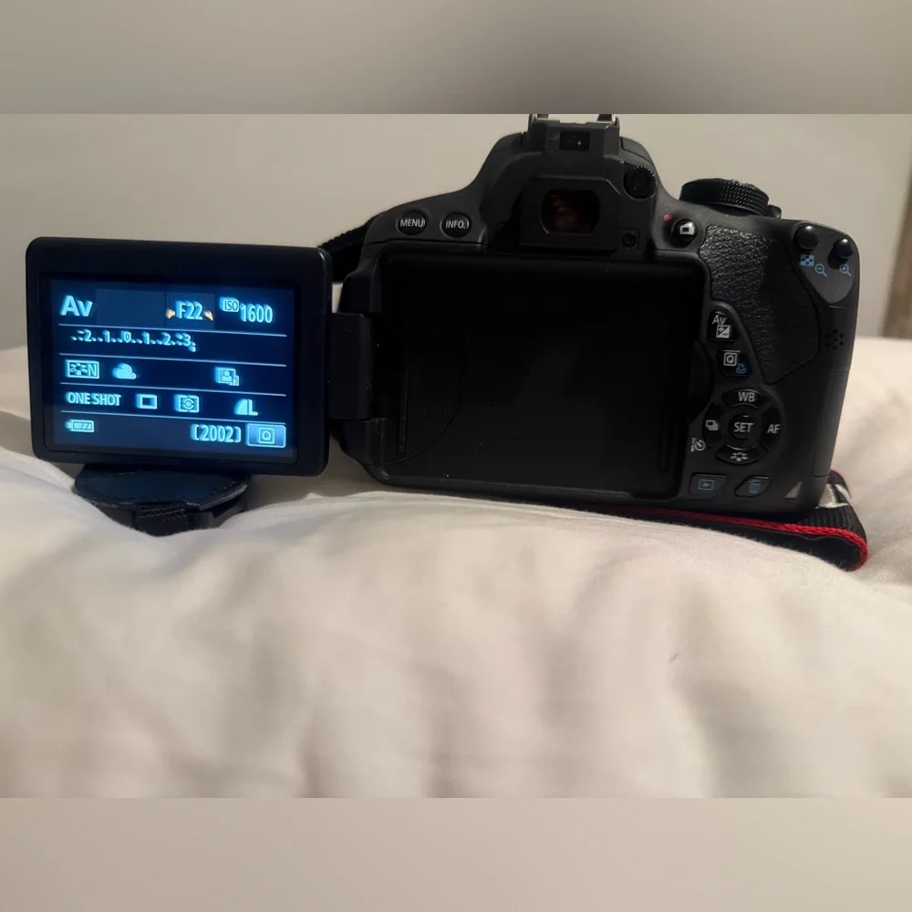 Canon Black DSLR Camera with Bag and Lenses